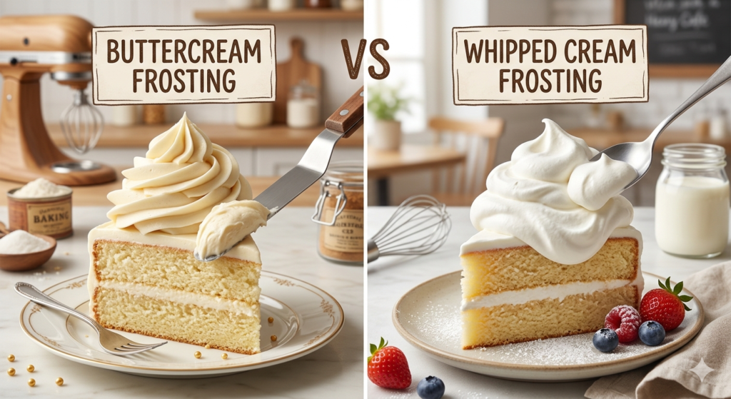 Buttercream vs. Whipped Cream Frosting